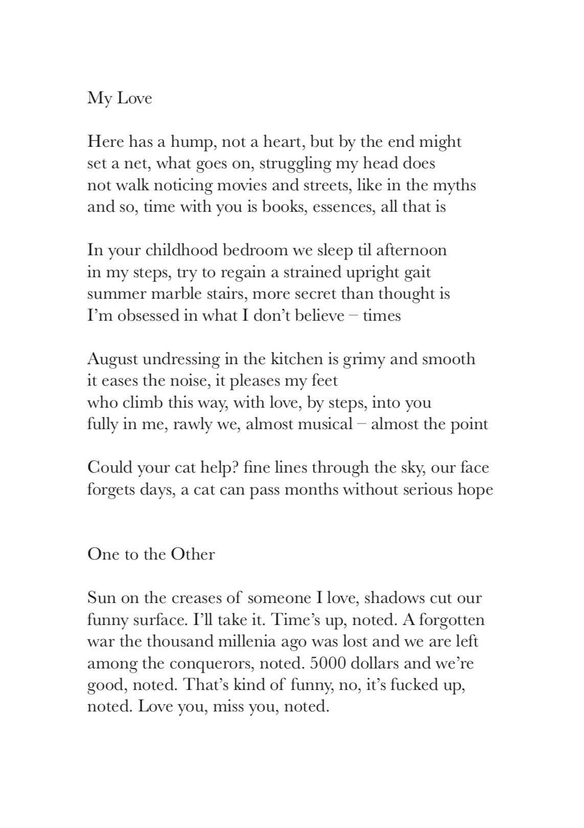 A Few Feelings Before We Leave by Bradley King